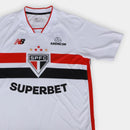 Camisa São Paulo I 26/27 Torcedor New Balance Masculina - Branco+Vermelho