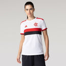 Camisa Flamengo I 2026/27 Torcedor Adidas Feminina - Branca