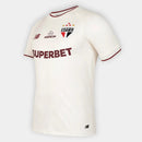 Camisa São Paulo Comemorativa 26/27 Jogador New Balance Masculina - Off White+Vinho