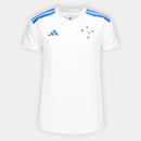 Camisa Cruzeiro II 26/27 s/n Torcedor Adidas Feminina - Branco+Azul