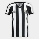 Camisa Santos II 26/27 s/n Torcedor Umbro Feminina - Preto+Branco